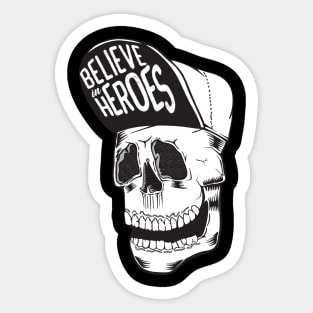 'Believe In Heroes' Military Public Service Shirt Sticker